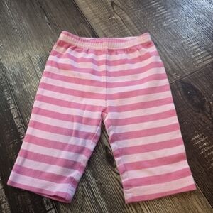 Pink Striped Baby Leggings